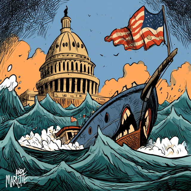 Andy Marlette style, Midjourney V8.2, render 2 of 4