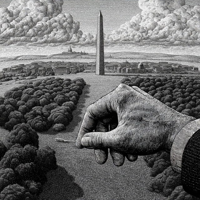Andy Singer style, Midjourney V8.2, render 1 of 4