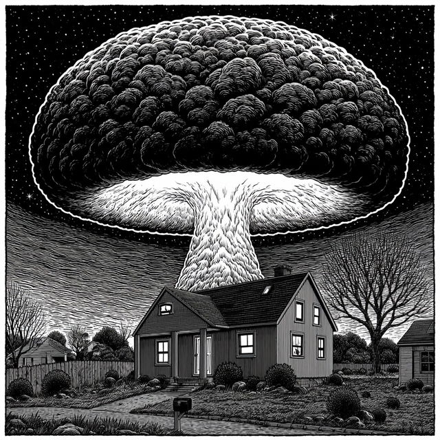 Andy Singer style, Midjourney V8.2, render 3 of 4