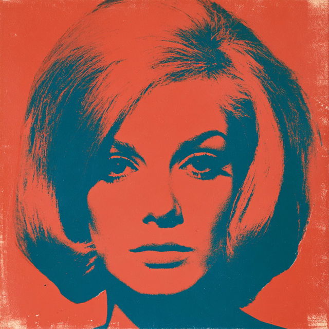 Andy Warhol style, Midjourney V8.2, render 1 of 4
