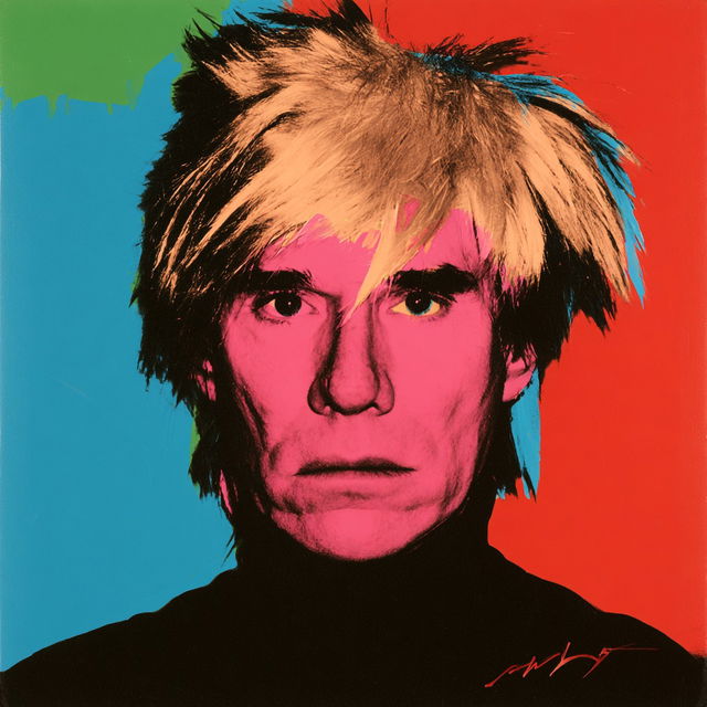 Andy Warhol style, Midjourney V8.2, render 3 of 4