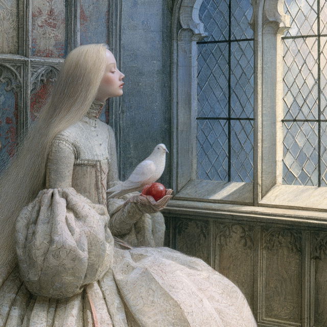 Angela Barrett style, Midjourney V8.2, render 4 of 4