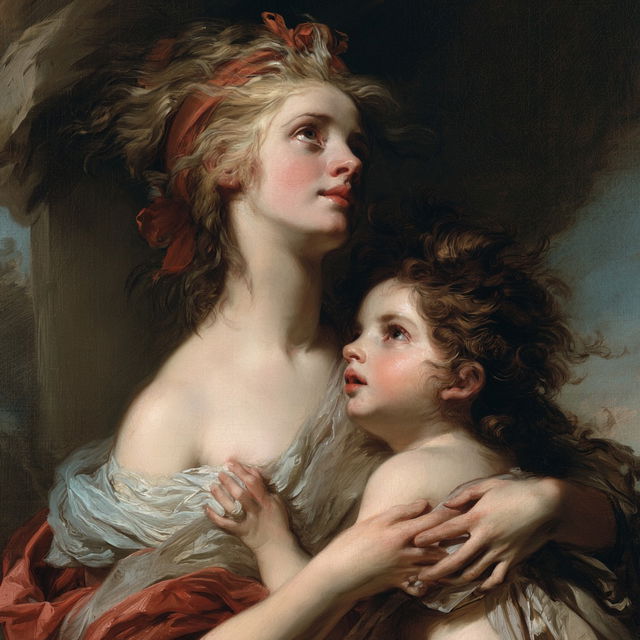 Angelica Kauffman style, Midjourney V8.2, render 4 of 4