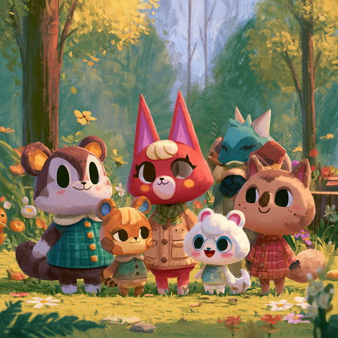 Animal Crossing style (Titles), Midjourney V8.2