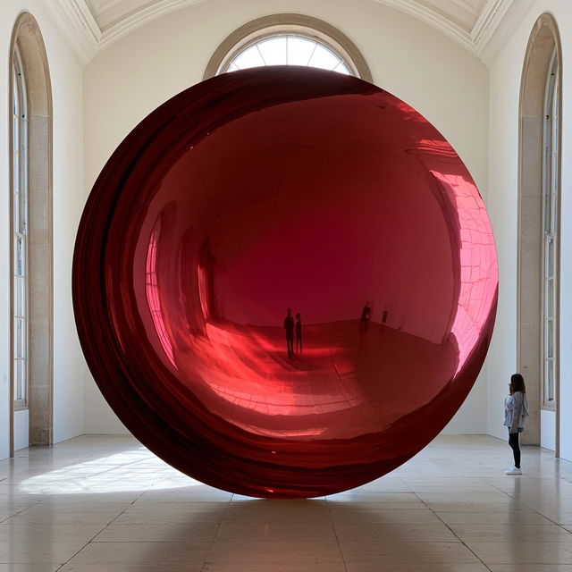 Anish Kapoor style, Midjourney V8.2, render 2 of 4