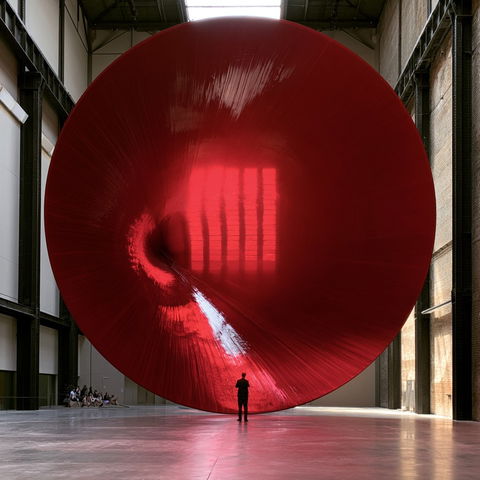 Anish Kapoor style (Sculptors), Midjourney V8.2