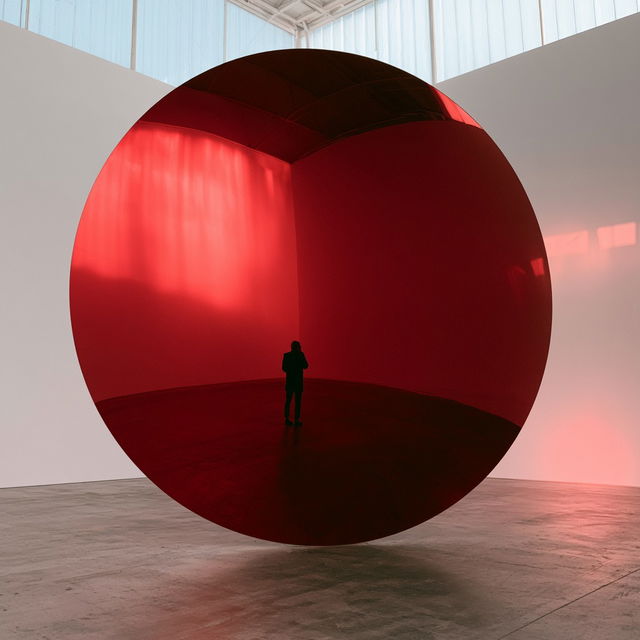 Anish Kapoor style, Midjourney V8.2, render 4 of 4