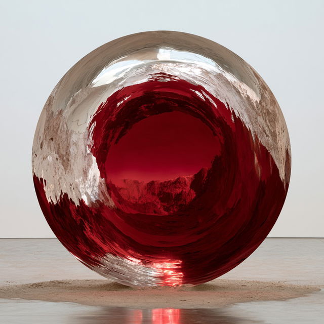 Anish Kapoor style, Midjourney V8.2, render 3 of 4