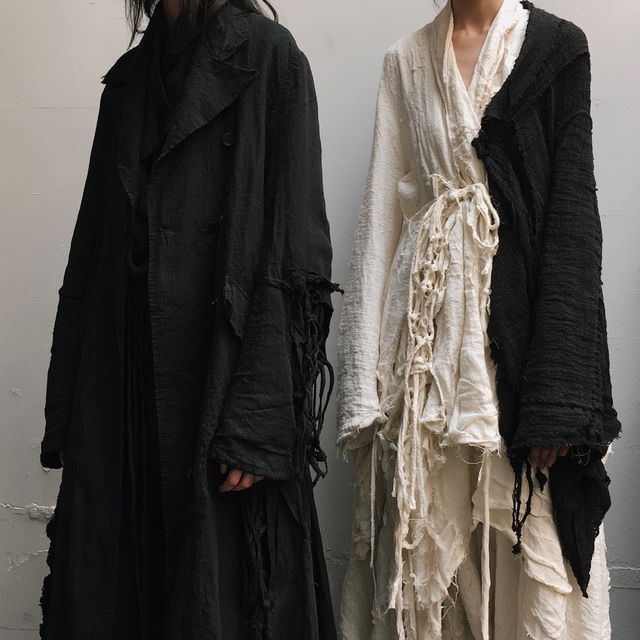 Ann Demeulemeester style, Midjourney V8.2, render 2 of 4