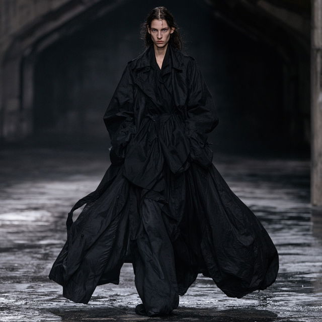 Ann Demeulemeester style, Midjourney V8.2, render 3 of 4