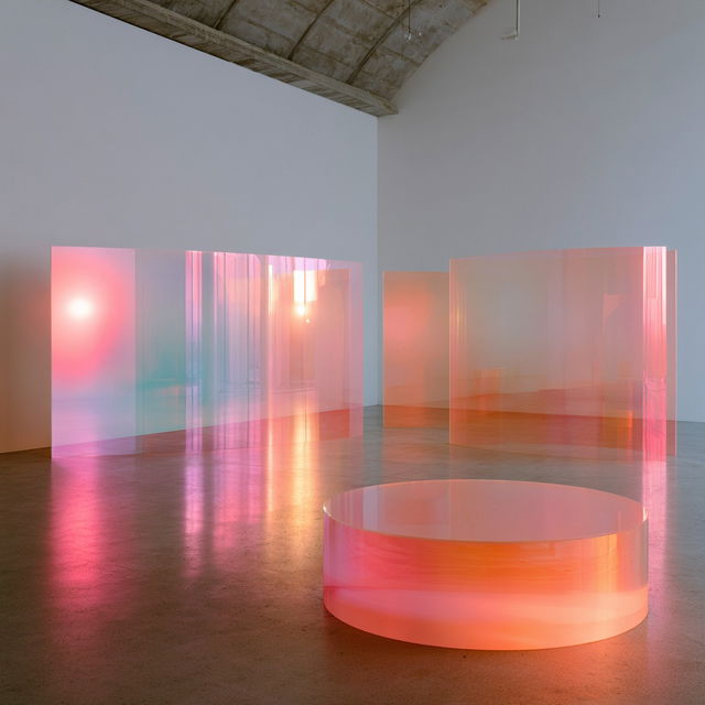 Ann Veronica Janssens style, Midjourney V8.2, render 4 of 4