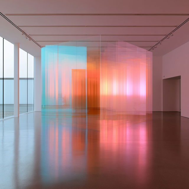 Ann Veronica Janssens style, Midjourney V8.2, render 3 of 4