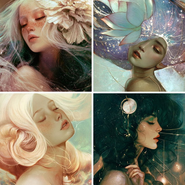 Anna Dittmann style, Midjourney V8.2, render 2 of 4