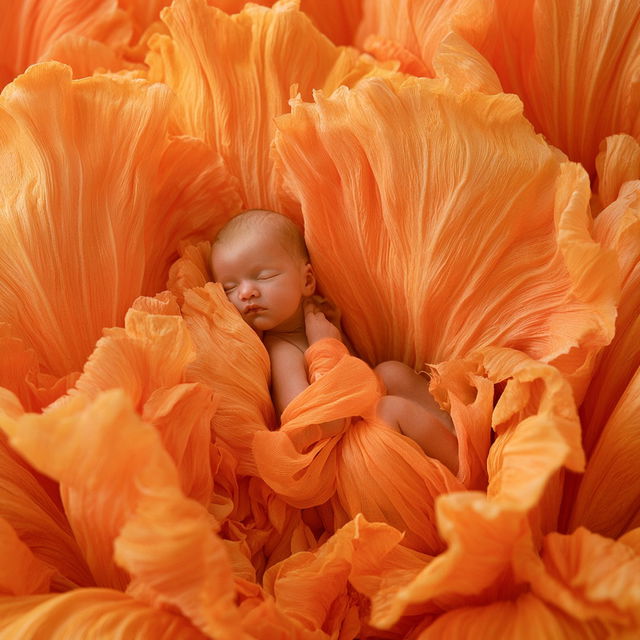 Anne Geddes style, Midjourney V8.2, render 3 of 4