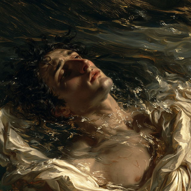 Anne-Louis Girodet style, Midjourney V8.2, render 2 of 4