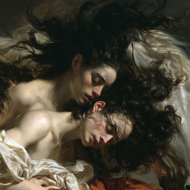 Anne-Louis Girodet style, Midjourney V8.2, render 3 of 4