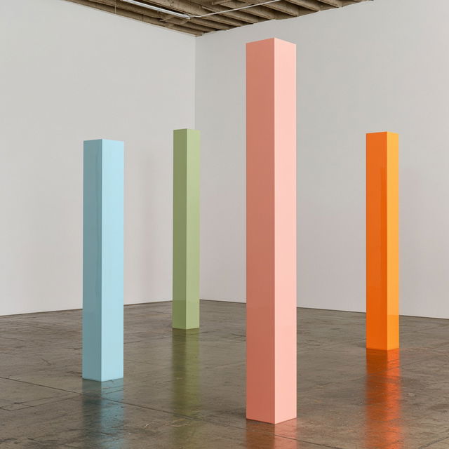 Anne Truitt style, Midjourney V8.2, render 2 of 4