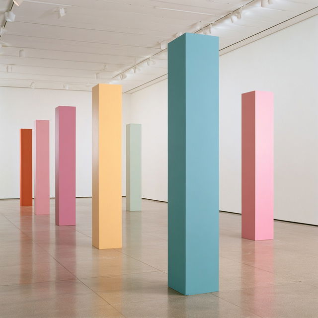 Anne Truitt style, Midjourney V8.2, render 1 of 4