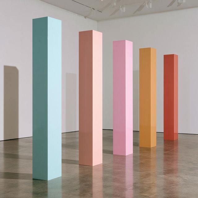 Anne Truitt style, Midjourney V8.2, render 4 of 4