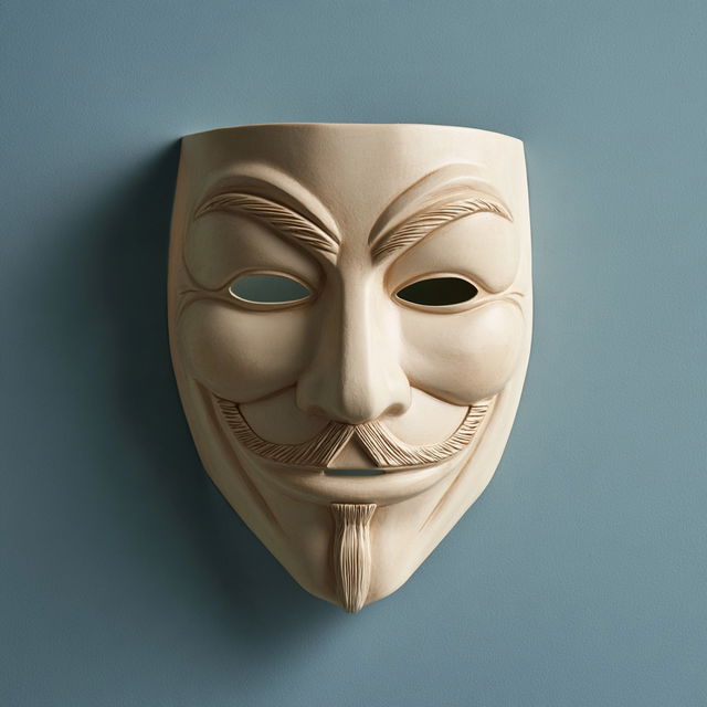 Anonymous mask style, Midjourney V8.2, render 2 of 4