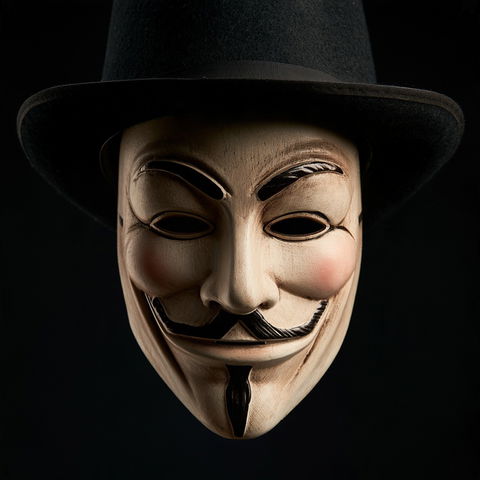Anonymous mask style (Genres), Midjourney V8.2