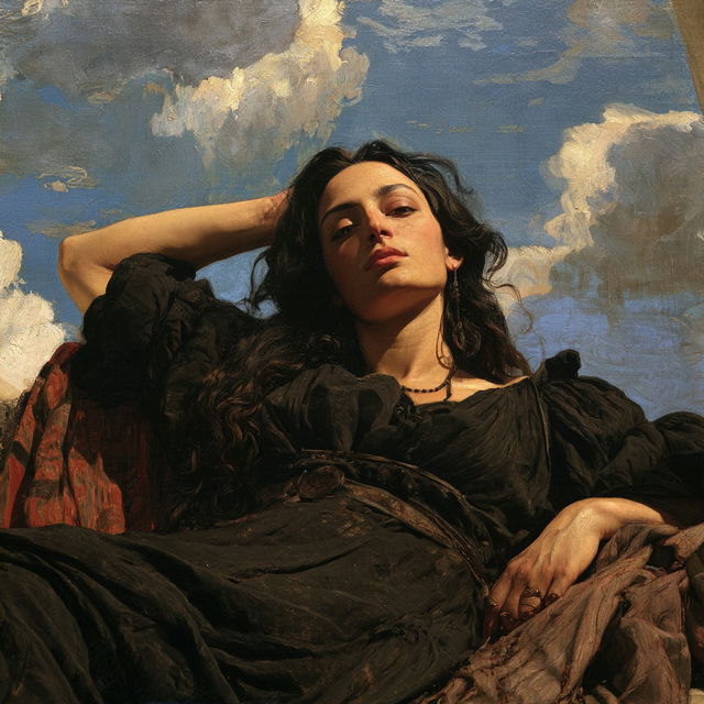 Anselm Feuerbach style, Midjourney V8.2, render 4 of 4