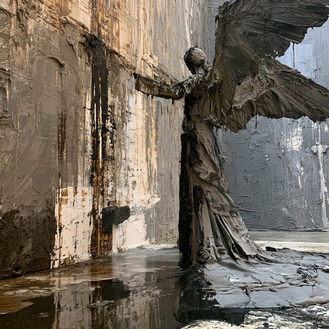 Anselm Kiefer style, Midjourney V8.2, render 4 of 4