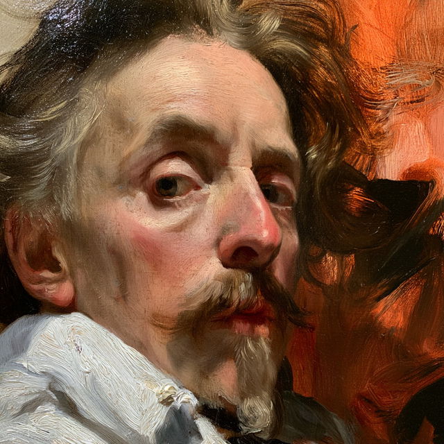 Anthony van Dyck style, Midjourney V8.2, render 2 of 4