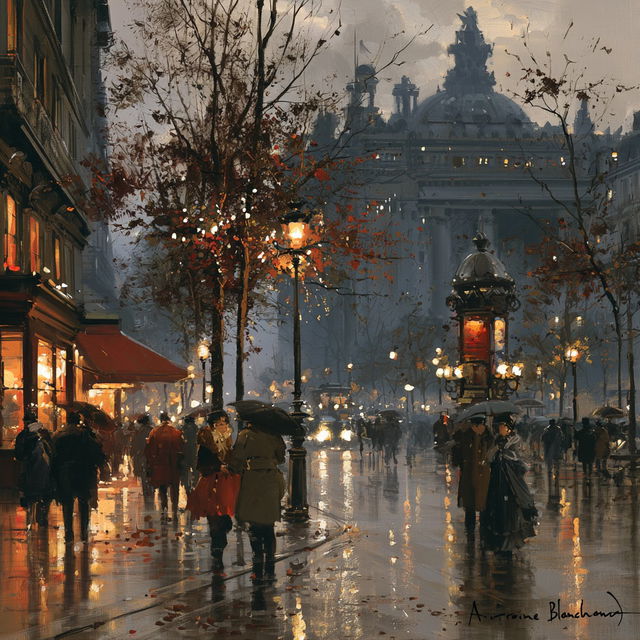 Antoine Blanchard style, Midjourney V8.2, render 4 of 4
