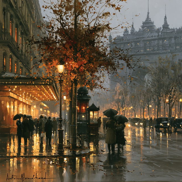 Antoine Blanchard style, Midjourney V8.2, render 3 of 4