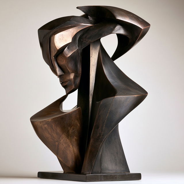 Antoine Pevsner style, Midjourney V8.2, render 4 of 4