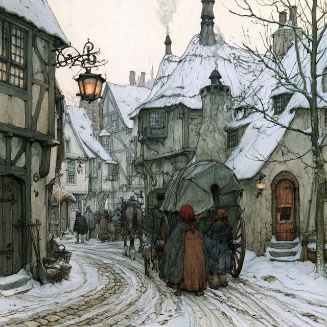 Anton Pieck style, Midjourney V8.2, render 2 of 4