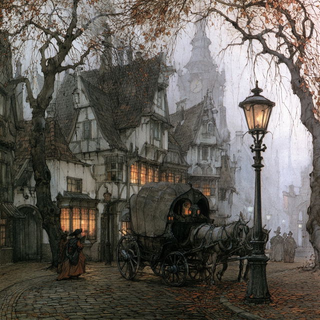 Anton Pieck style, Midjourney V8.2, render 1 of 4