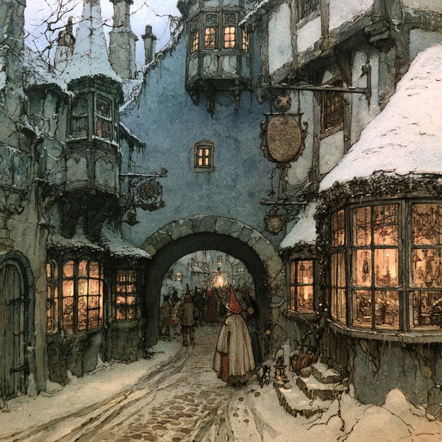 Anton Pieck style, Midjourney V8.2, render 3 of 4