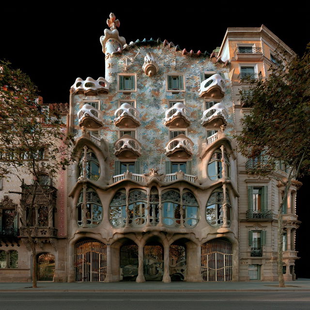 Antoni Gaudi style, Midjourney V8.2, render 2 of 4