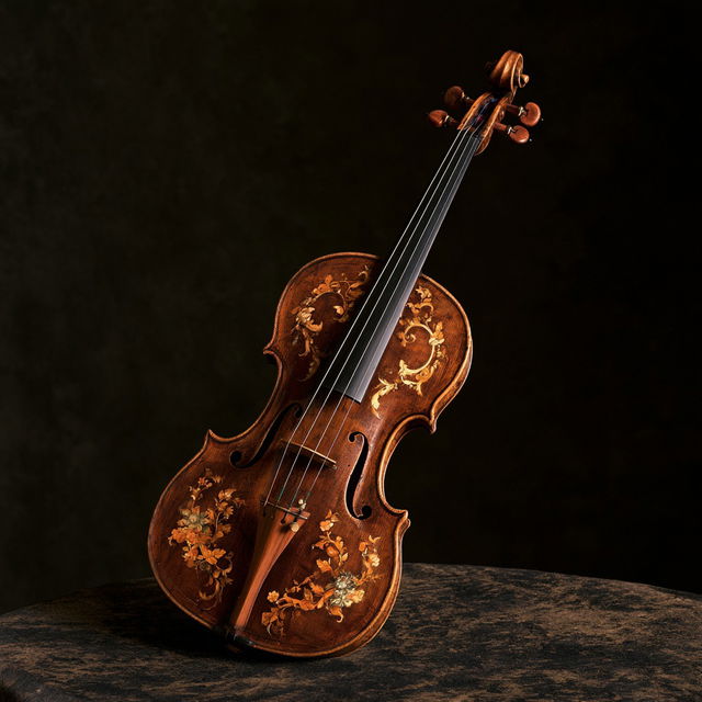 Antonio Stradivari style, Midjourney V8.2, render 2 of 4