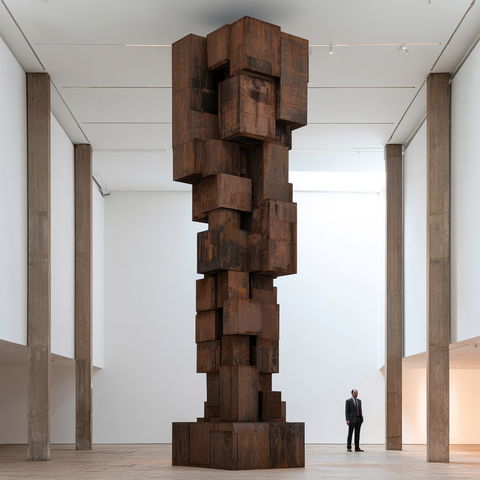 Antony Gormley style (Sculptors), Midjourney V8.2