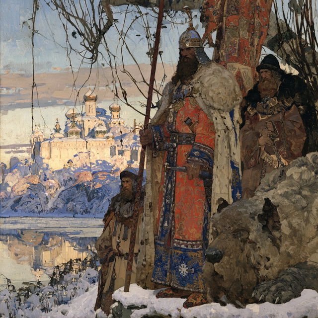 Apollinary Vasnetsov style, Midjourney V8.2, render 2 of 4