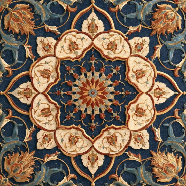 Arabesque style, Midjourney V8.2, render 1 of 4
