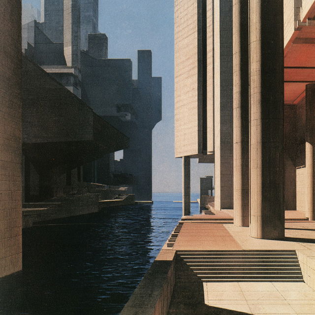 Arata Isozaki style, Midjourney V8.2, render 2 of 4
