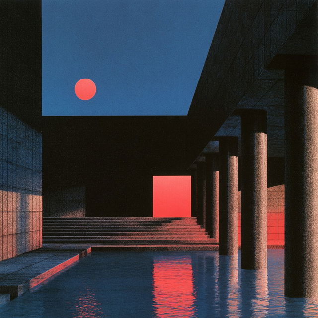 Arata Isozaki style, Midjourney V8.2, render 3 of 4
