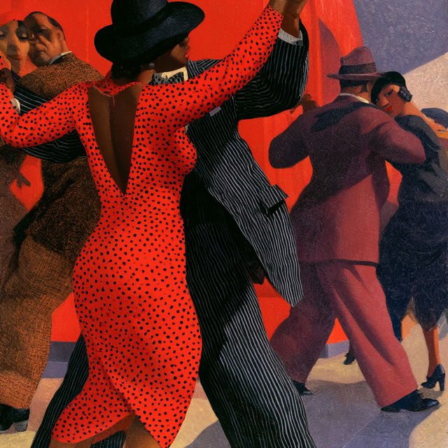 Archibald Motley style, Midjourney V8.2, render 2 of 4