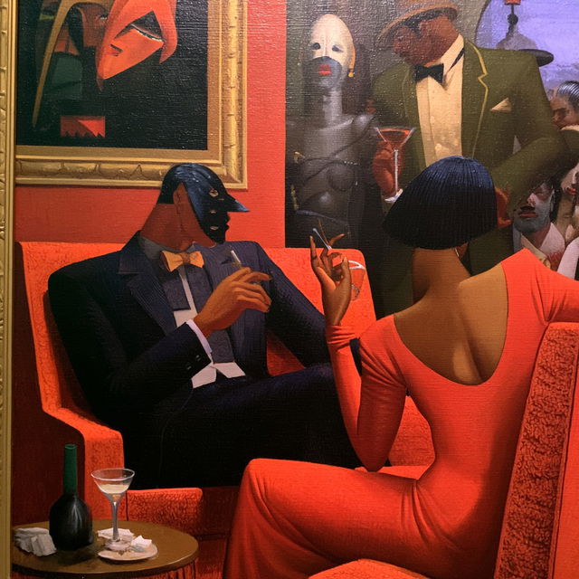 Archibald Motley style, Midjourney V8.2, render 4 of 4