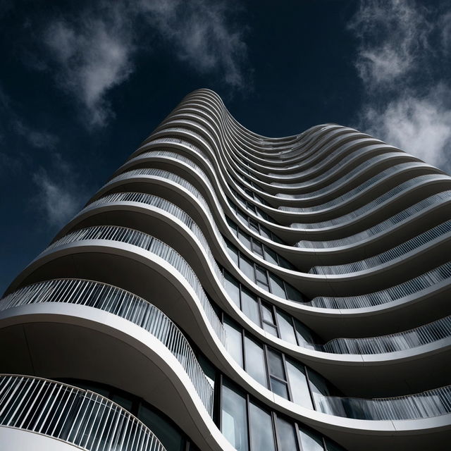 Architectural photography style, Midjourney V8.2, render 3 of 4