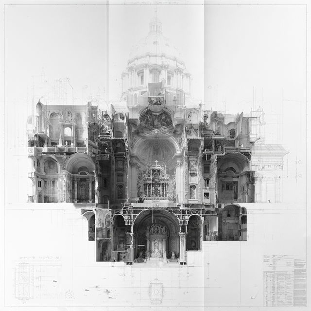 Architectural plan style, Midjourney V8.2, render 3 of 4