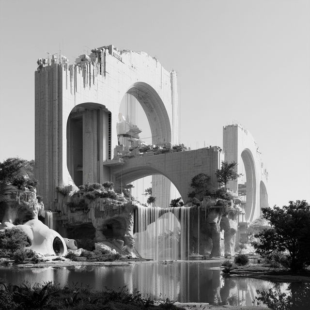 Arcology style, Midjourney V8.2, render 1 of 4