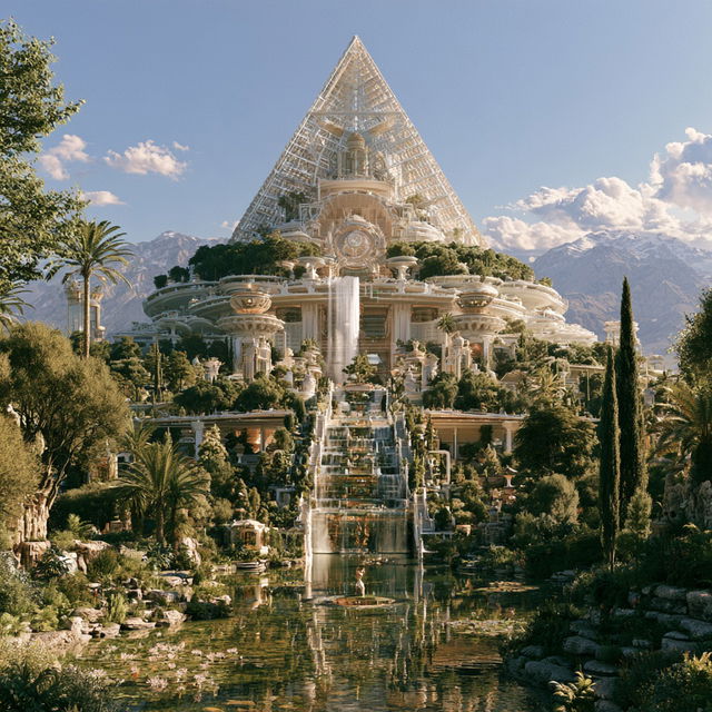 Arcology style, Midjourney V8.2, render 3 of 4