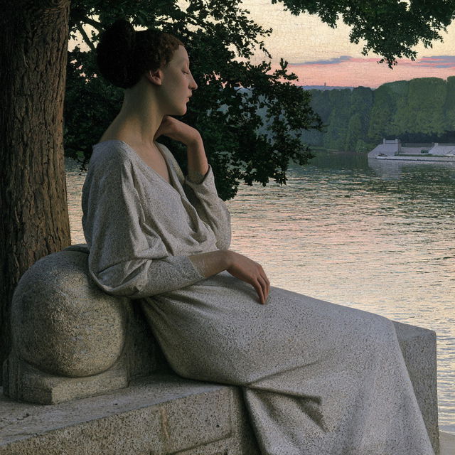 Aristide Maillol style, Midjourney V8.2, render 1 of 4