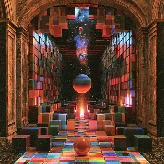 Arkanoid style, Midjourney V8.2, render 2 of 4