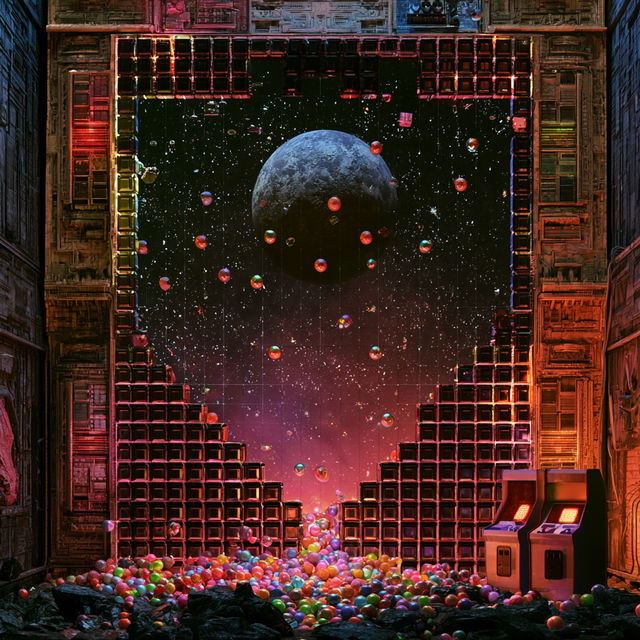 Arkanoid style, Midjourney V8.2, render 4 of 4